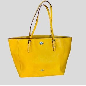 COACH TOTE BAG Women's Crossgrain Turnlock